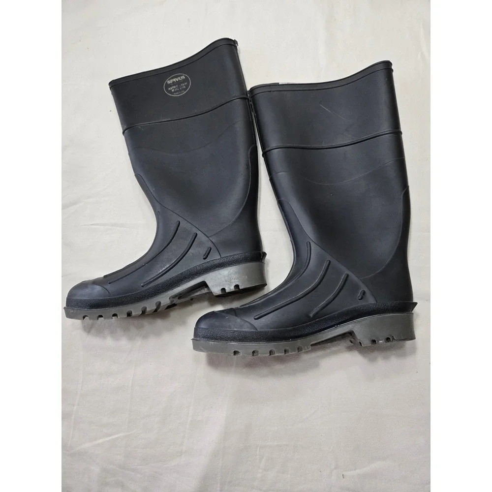 Servus by Honeywell Black Rubber Steel Toe Work Boots ASTM F2413-11 Mens 8 USA